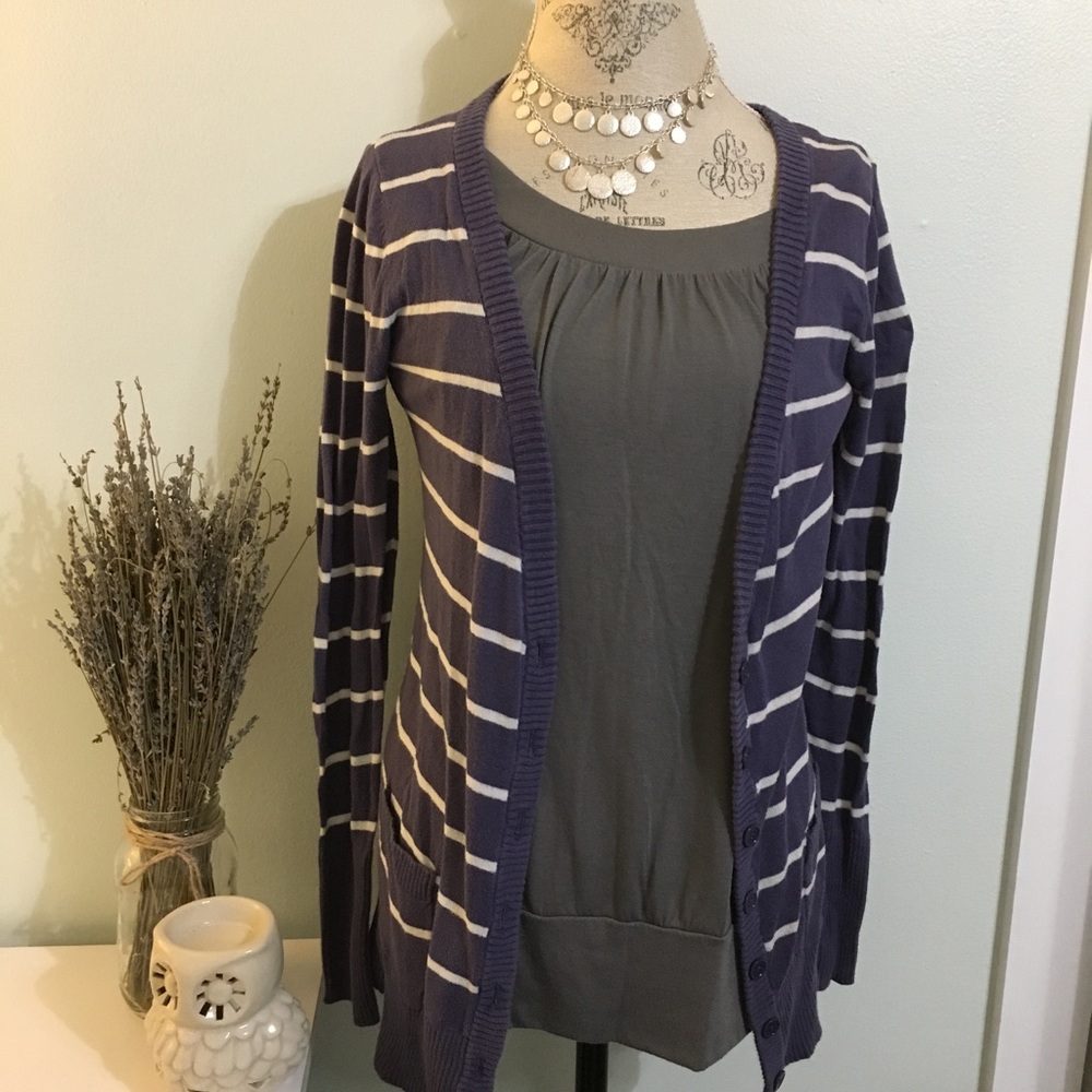 Mossimo Striped Cardigan
